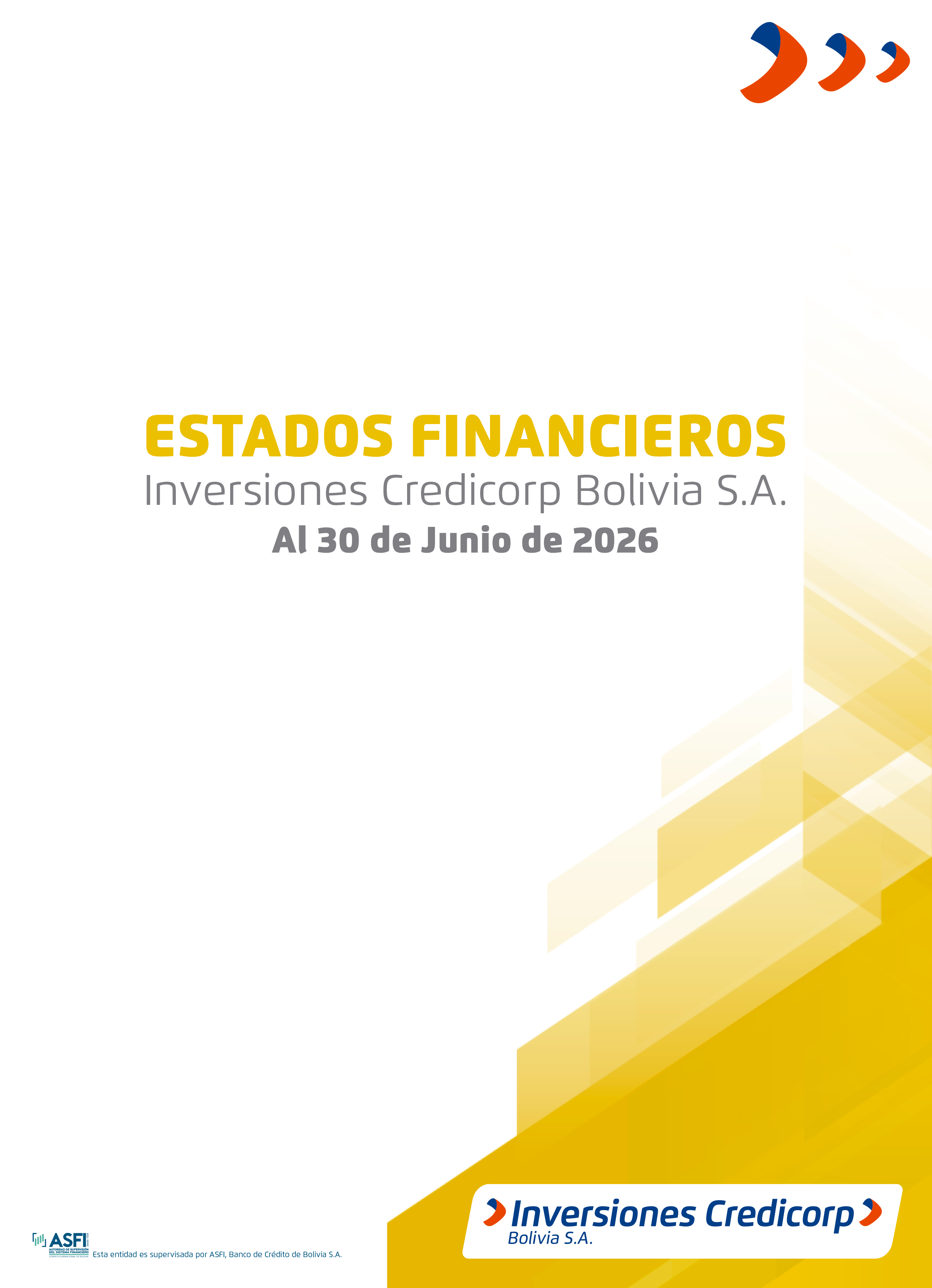 ESTADOS FINANCIEROS INVERSIONES CREDICORP BOLIVIA S.A. 2026